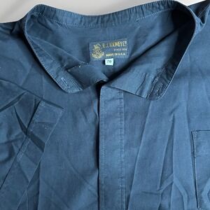 Vintage RJ Toomey Shirt Mens 20 Black Clergy Priest Church Worship Short Sleeve